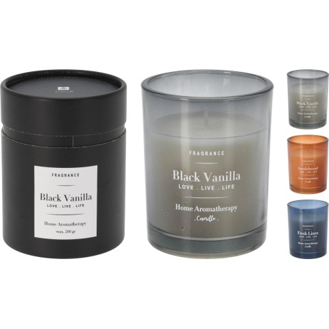 CANDELA IN VETRO 10CM 3 COLORI